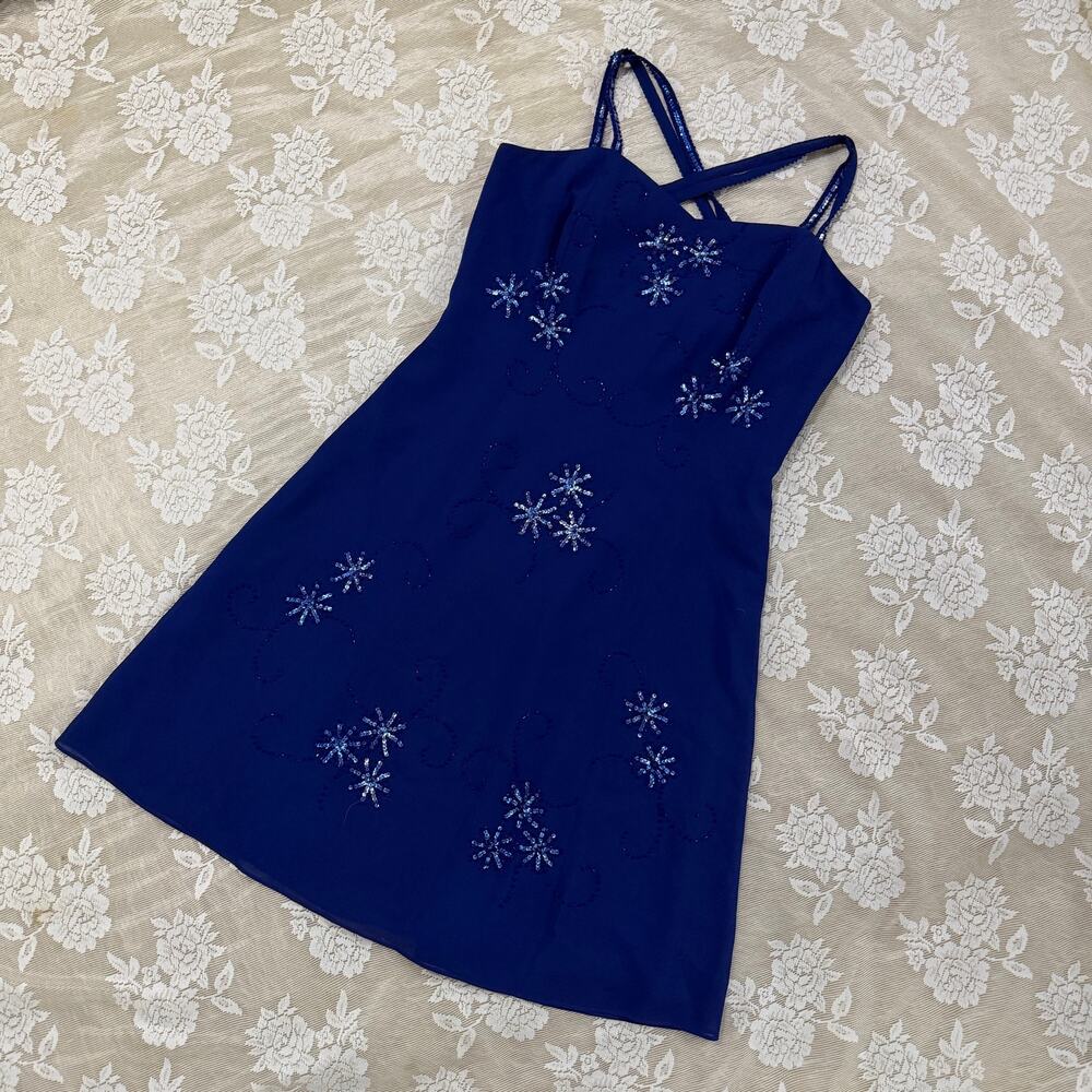 Karen Miller New York Beaded Midi Dress Size 8
